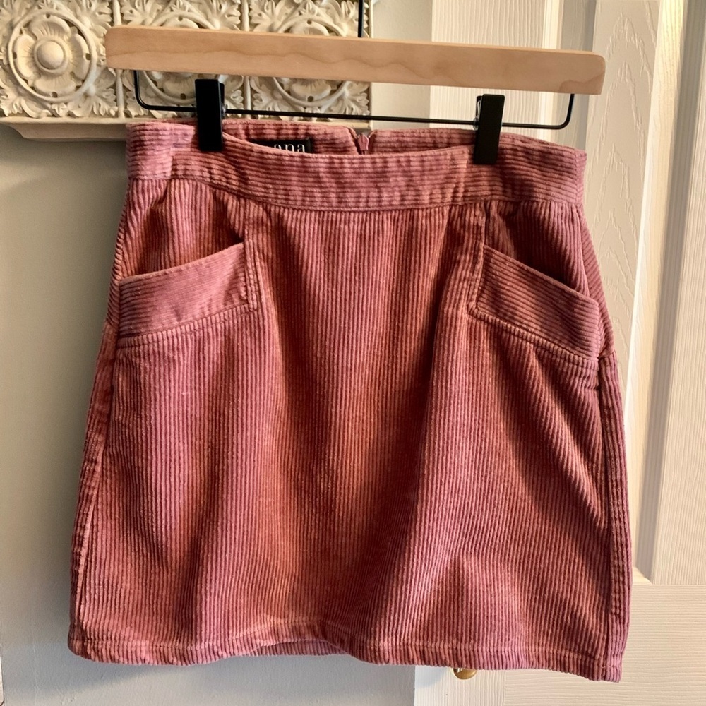a.n.a Pink Mini Cargo Pencil Skirt